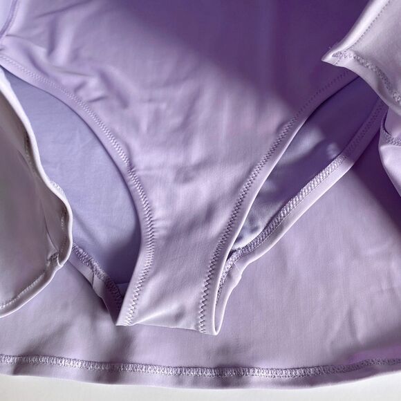 NWT Lavender Swim Dress L Year-Round Swimming High Coverage Swimsuit One-Piece - Picture 5 of 9